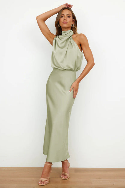 Kirsten | Charlotte Satin Maxi Dress