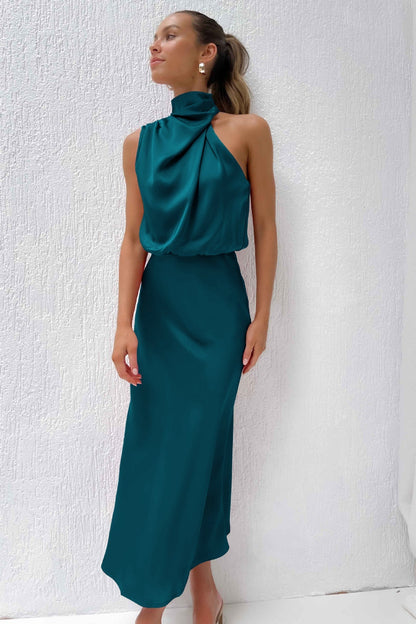 Kirsten | Charlotte Satin Maxi Dress