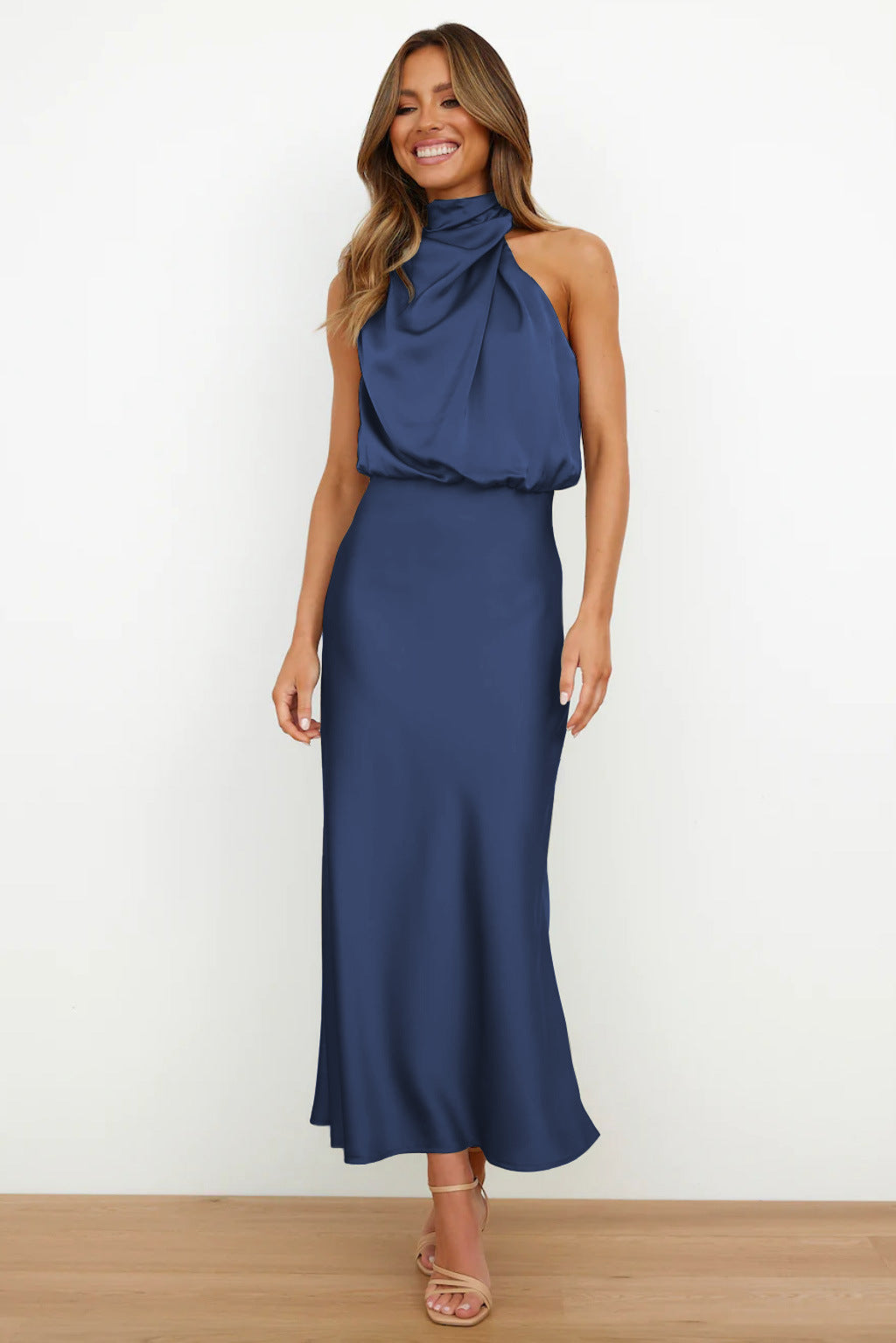 Kirsten | Charlotte Satin Maxi Dress