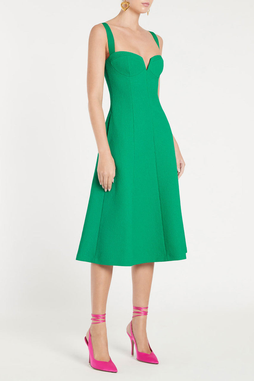 Dionne Charlotte Midi Dress (Golf Green)