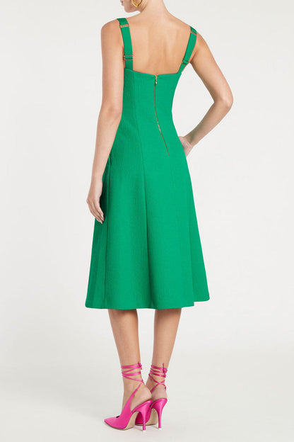 Dionne Charlotte Midi Dress (Golf Green)