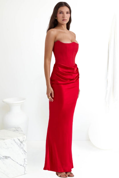 House Of CB  | Charlotte Corset Dress (Red)