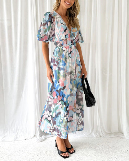 Carla | Elegant Floral Dress