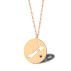 Wanderlust Map Pendant Necklace