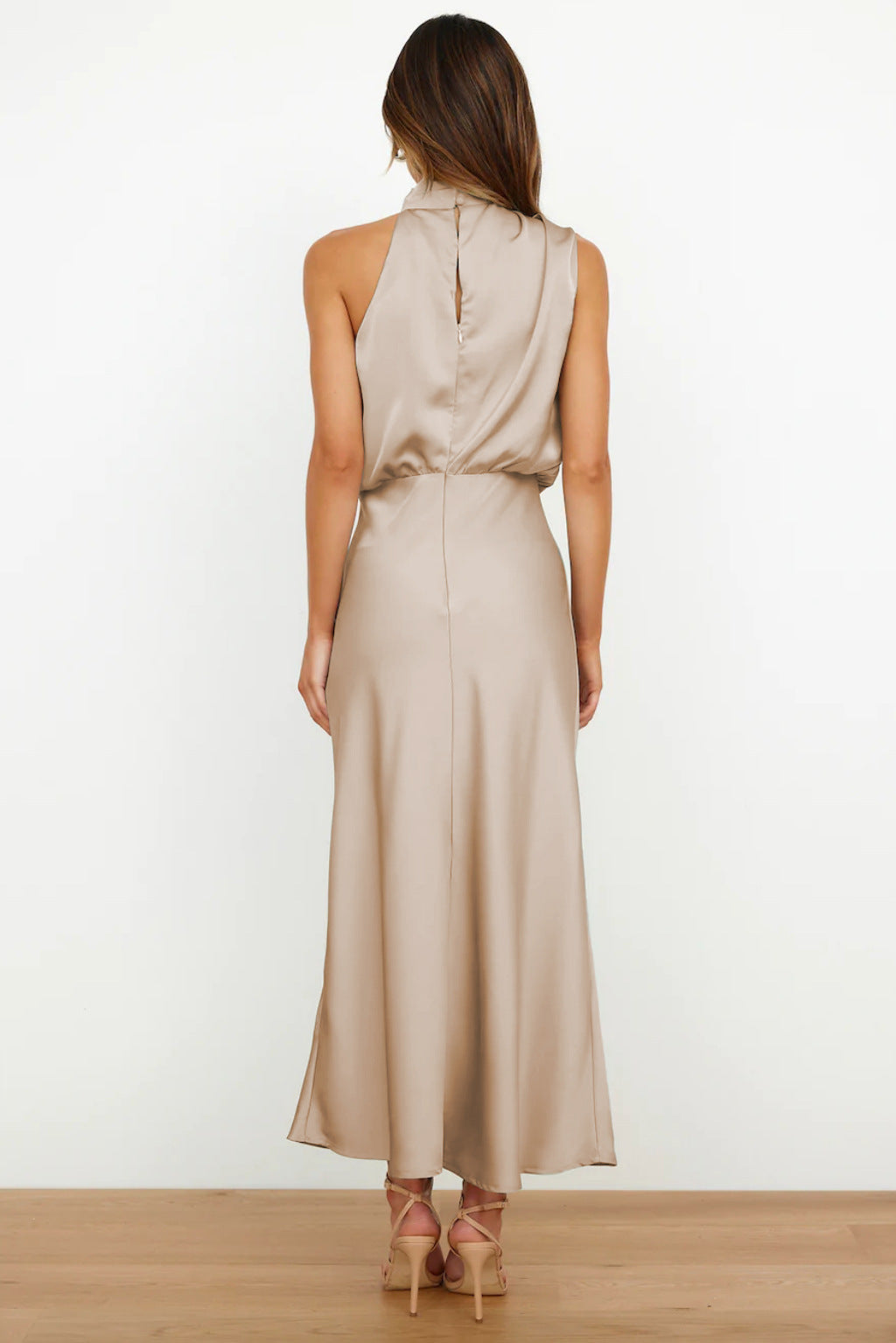 Kirsten | Charlotte Satin Maxi Dress