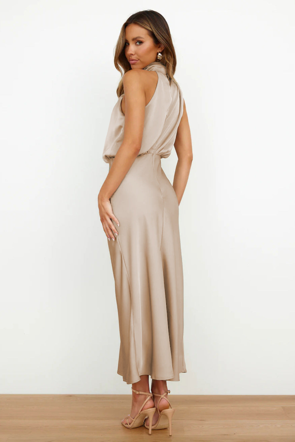 Kirsten | Charlotte Satin Maxi Dress