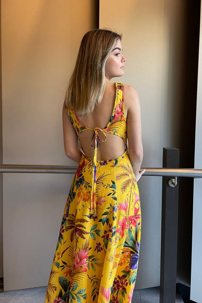 ZIMMERMANN Charlotte Tropicaca Dress (Yellow)