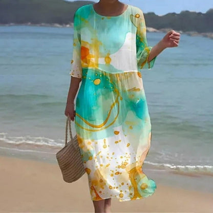 Miranda | Elegant Floral Cover-Up Dress