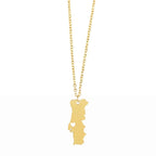 Wanderlust Map Pendant Necklace