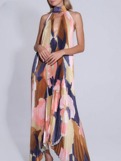 Janella | Maxi Dress with Halter Neck