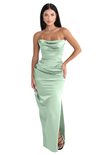 HOUSE OF CB | Charlotte Corset Maxi (Sage Green)