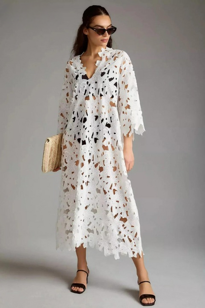 Grace | Floral Lace Embroided Dress