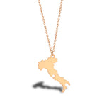 Wanderlust Map Pendant Necklace