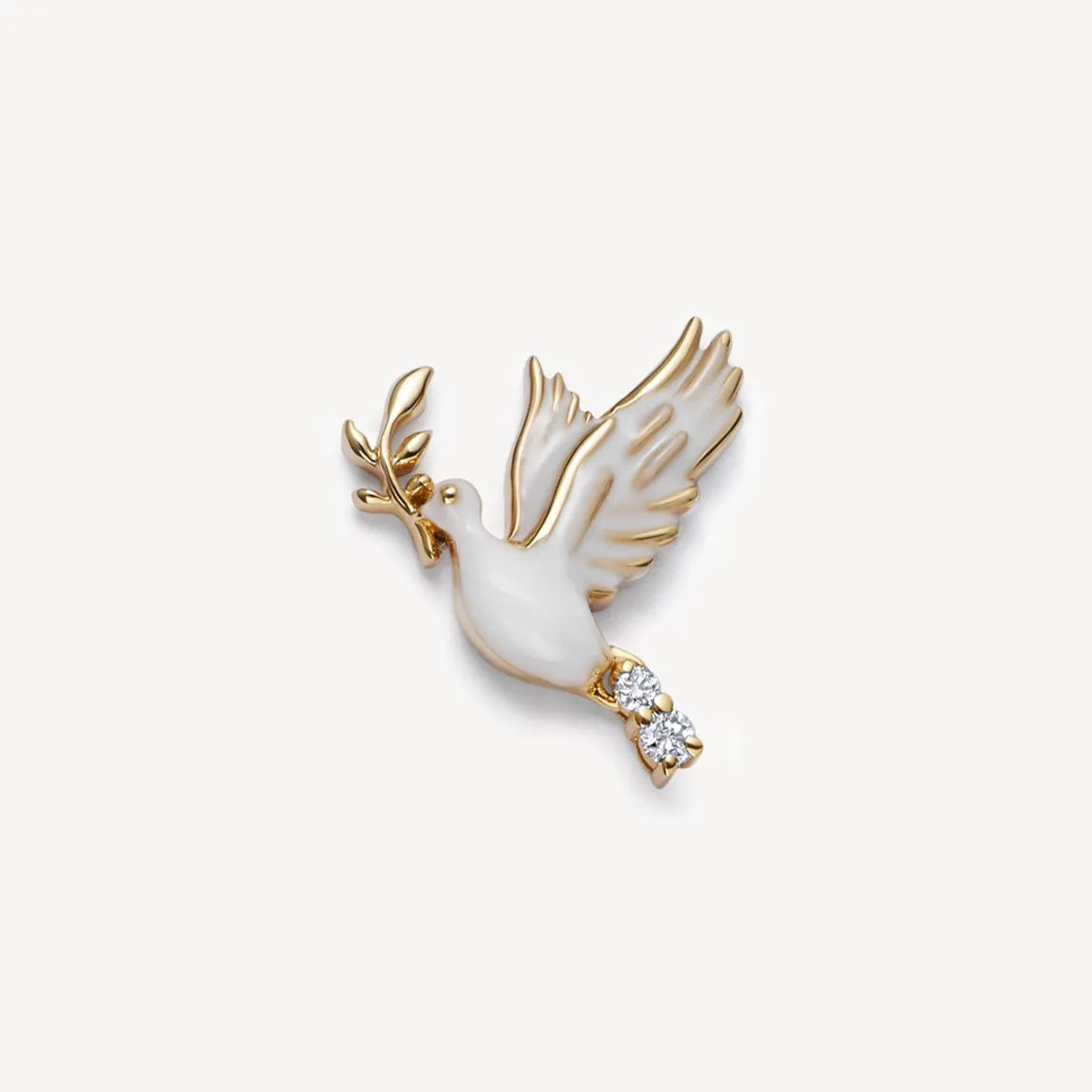 Peace Dove Floating Charm