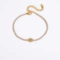 Celestial Steel Bracelet: Mystic Eye