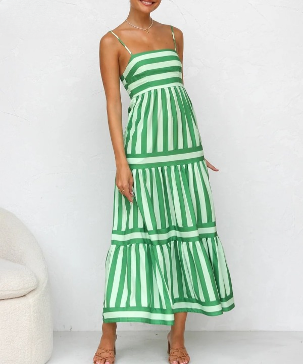 Juliana | Striped Maxi Dress