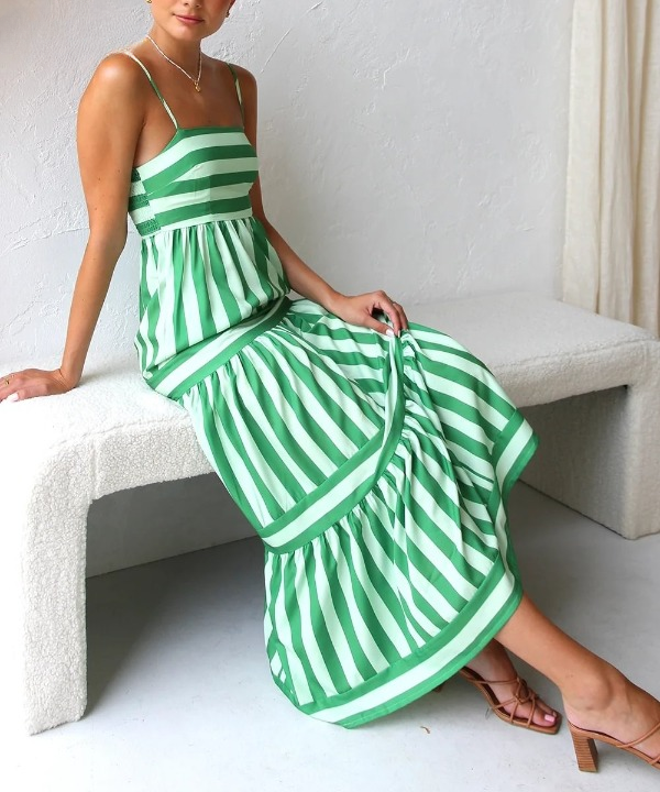 Juliana | Striped Maxi Dress