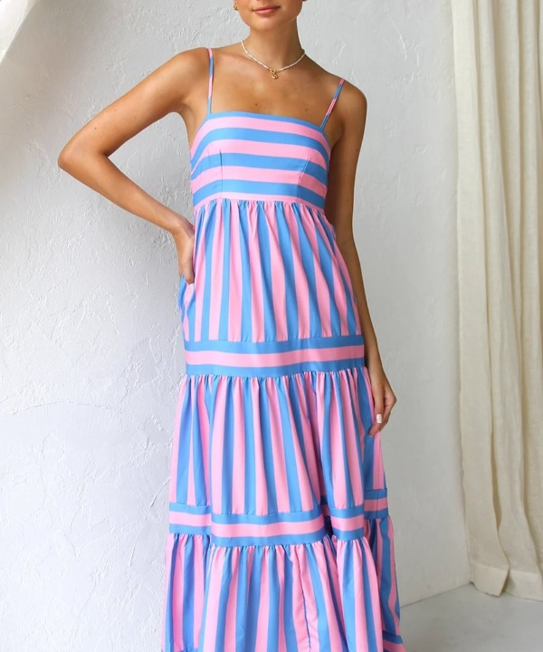 Juliana | Striped Maxi Dress