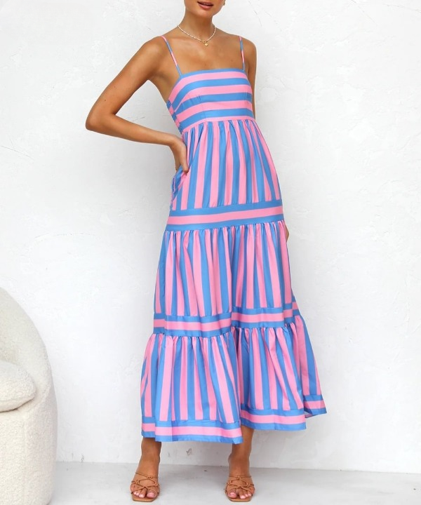 Juliana | Striped Maxi Dress