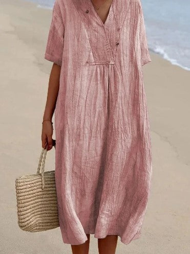 Elara - Linen Summer Dress