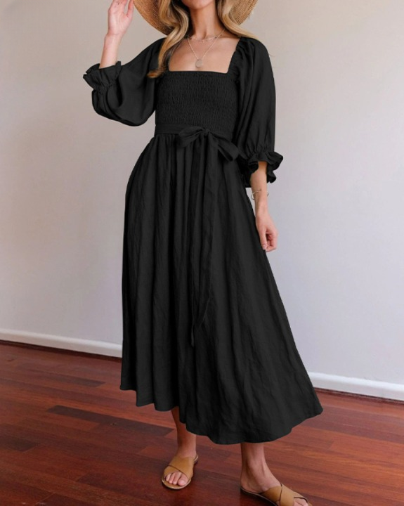 Ophelia | Reversible Ruffled Sleeves Dress