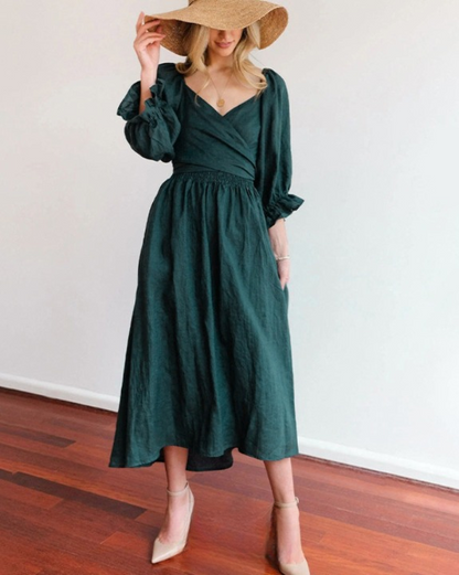 Ophelia | Reversible Ruffled Sleeves Dress