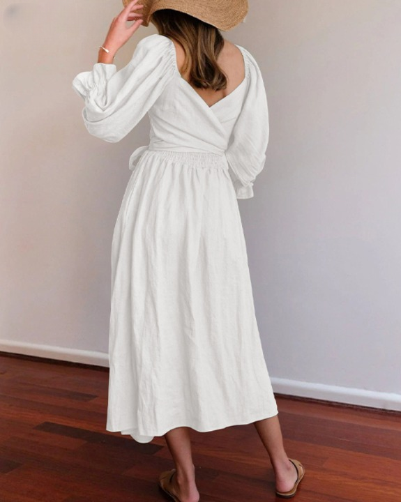 Ophelia | Reversible Ruffled Sleeves Dress