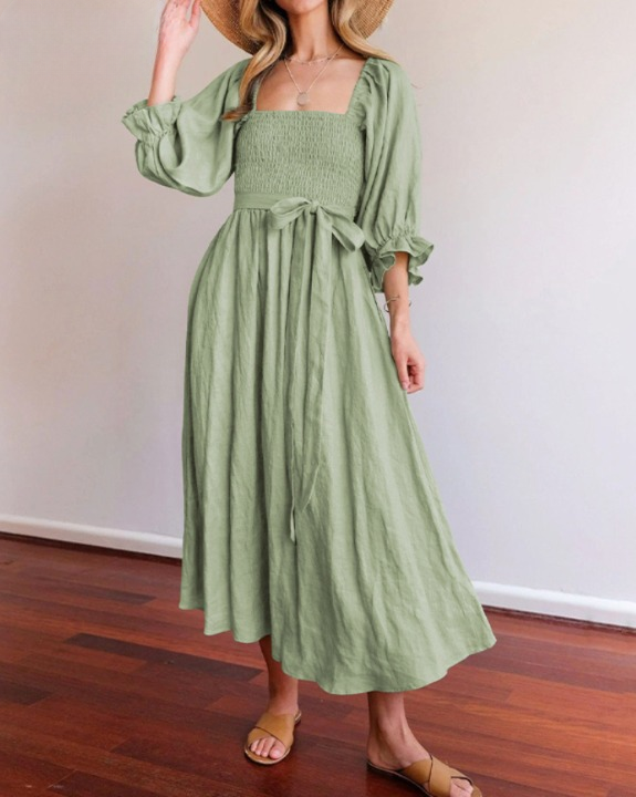 Ophelia | Reversible Ruffled Sleeves Dress