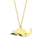 Wanderlust Map Pendant Necklace