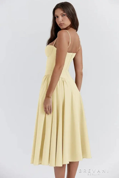 Emma | Charlotte Elegant Sleeveless Midi Dress