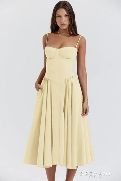 Emma | Charlotte Elegant Sleeveless Midi Dress