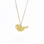 Wanderlust Map Pendant Necklace