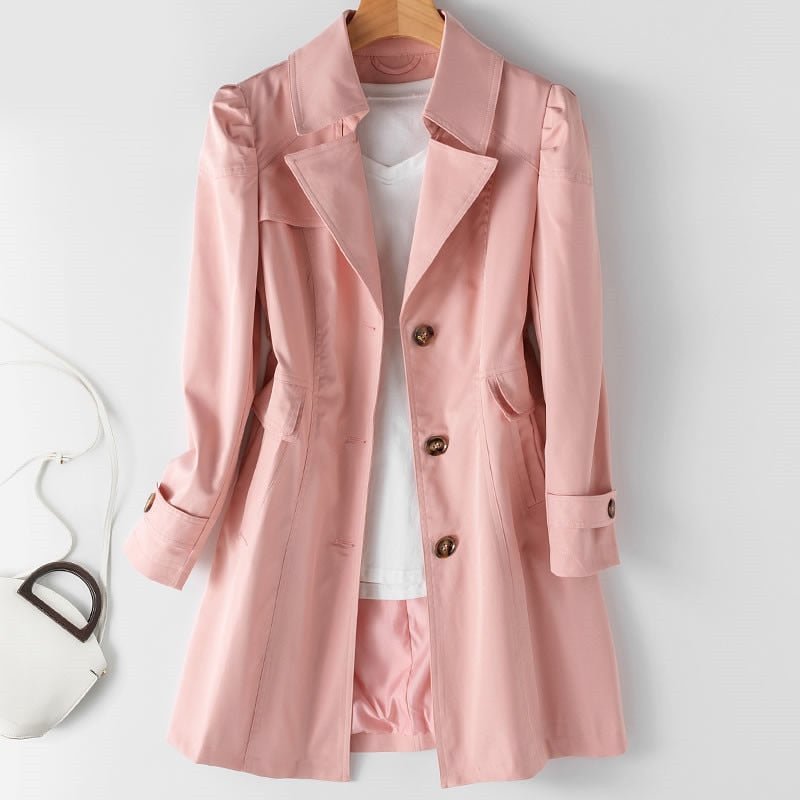 Catherine | Charlotte Classy Trench Coat