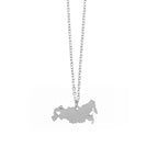 Wanderlust Map Pendant Necklace