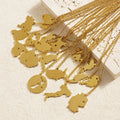 Wanderlust Map Pendant Necklace