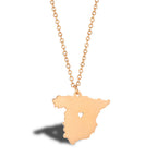 Wanderlust Map Pendant Necklace