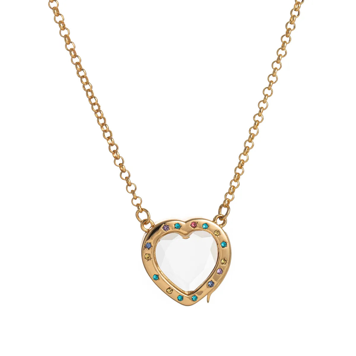 Love Colored Diamond Glass Locket