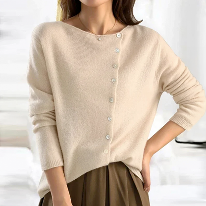 Heather | Charlotte Elegant Wool Cardigan