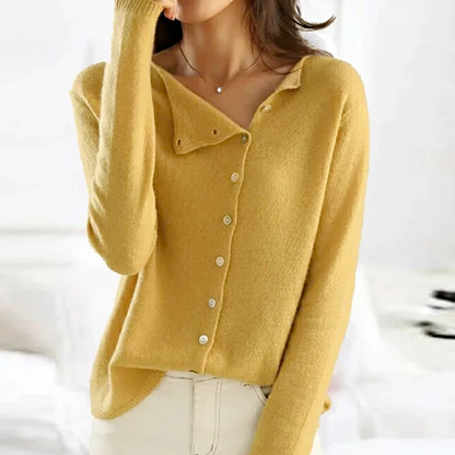 Heather | Charlotte Elegant Wool Cardigan