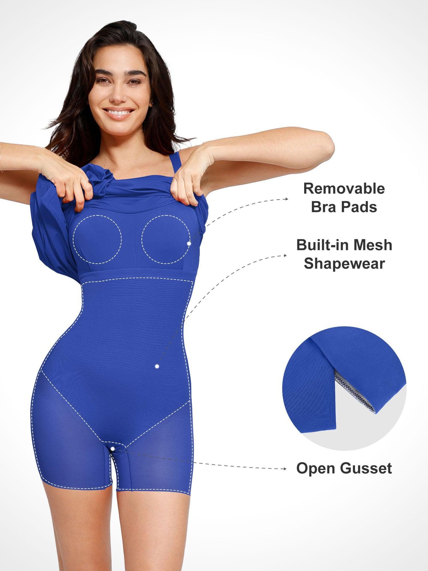 Built-in Shapewear Backless Dress or Jumpsuit