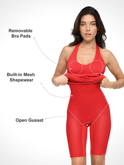 Built-in Shapewear Backless Dress or Jumpsuit