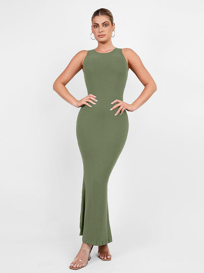 The Shapewear Dress Crew Neck Sleeveless Maxi