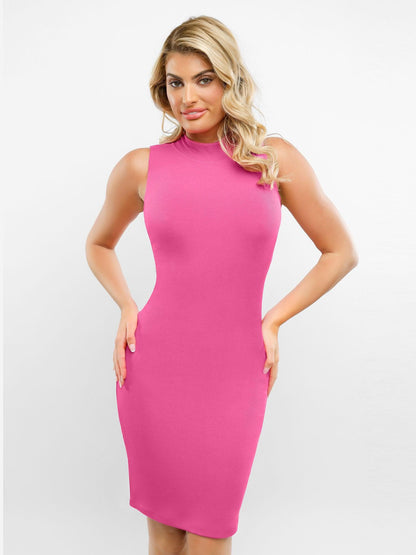 The Shapewear Dresses Mock Neck Modal Maxi