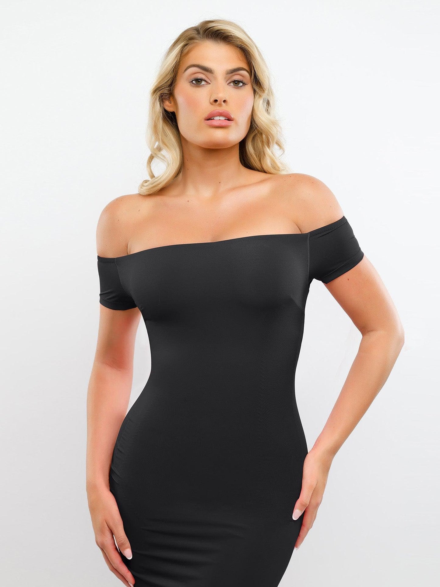 The Shapewear Dress Off Shoulder Maxi