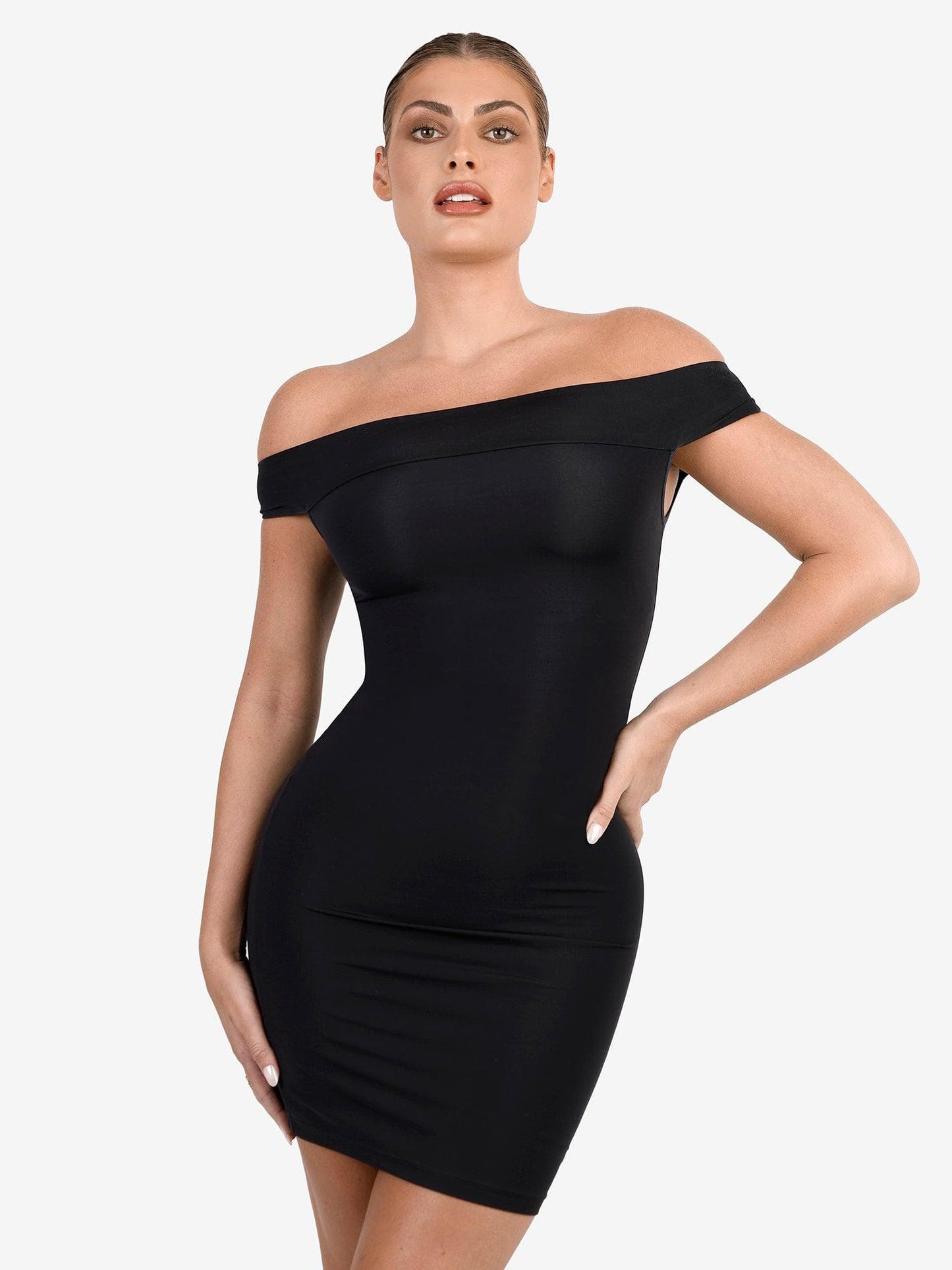 The Shapewear Dress Off Shoulder Mini