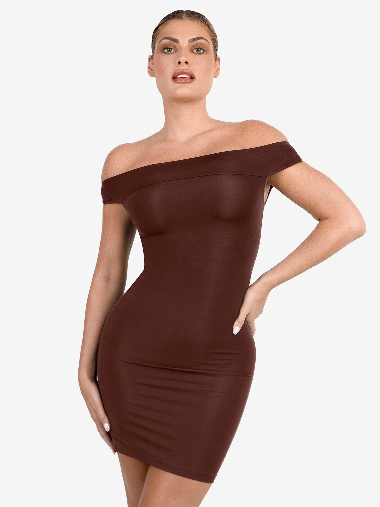 The Shapewear Dress Off Shoulder Mini