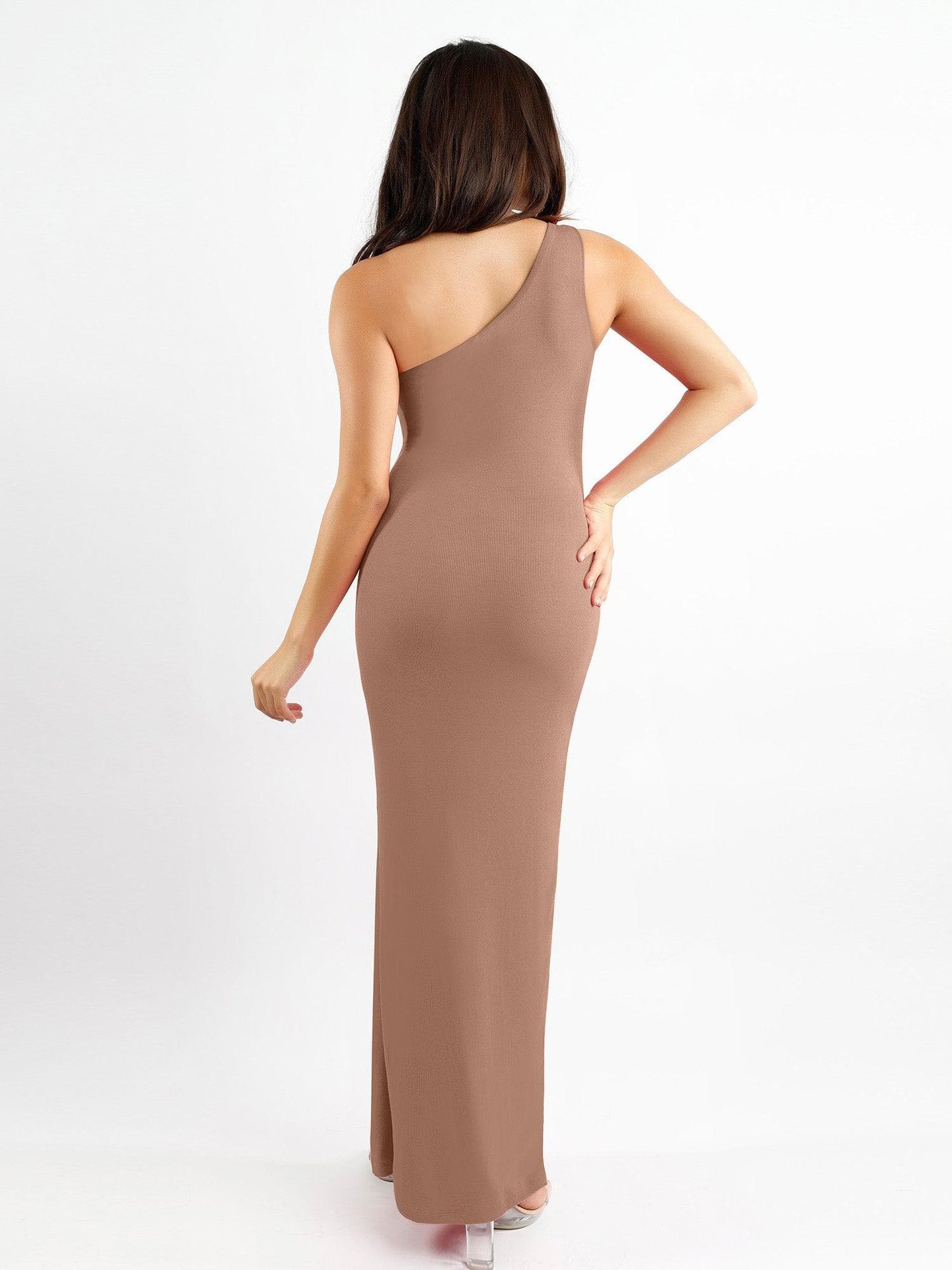 The Shapewear Dress One Shoulder Split Modal Maxi