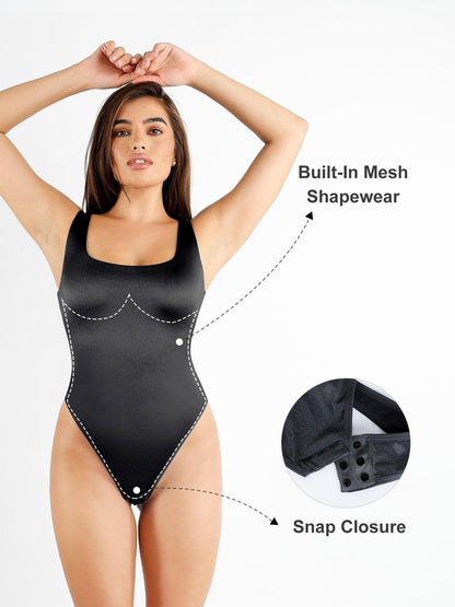 Built-In Shapewear Shine Dress Or Bodysuit