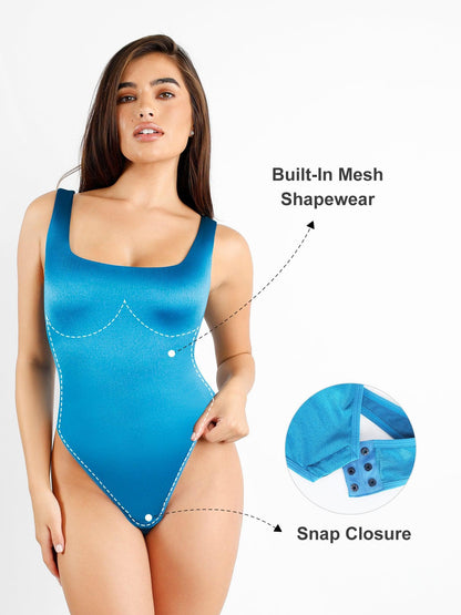 Built-In Shapewear Shine Dress Or Bodysuit