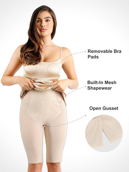 Built-In Shapewear Shine Dress Or Bodysuit